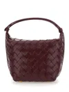 Bottega Veneta 'candy Wallace' Bordeaux Handbag With Intrecciato Motif In Leather Woman