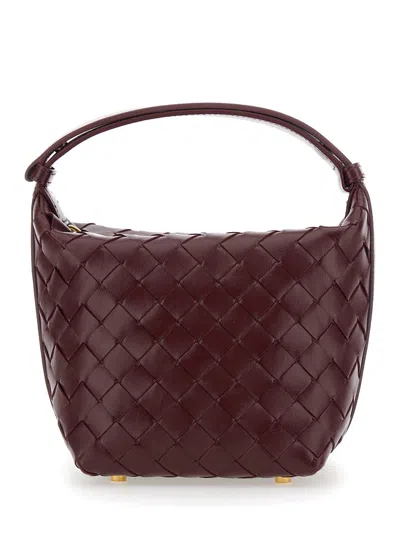 Bottega Veneta 'candy Wallace' Bordeaux Handbag With Intrecciato Motif In Leather Woman
