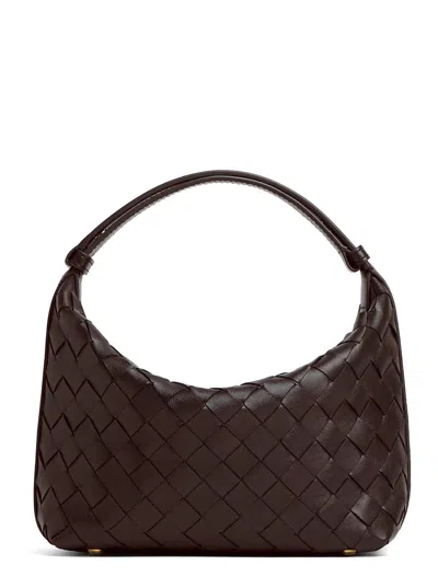 Bottega Veneta 'candy Wallace' Brown Handbag With Intrecciato Motif In Leather Woman