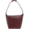 Bottega Veneta Mini Bag "candy Wallace" In 2247 Barolo-gold
