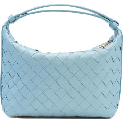 Bottega Veneta Mini Intrecciato Handheld Pouch In Dip/gold