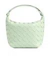 Bottega Veneta Wallace Mini Leather Shoulder Bag In White