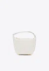 Bottega Veneta White-gold Wallace Leather Top-handle Bag In White