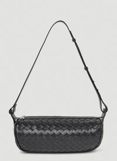 Bottega Veneta Cannolo Crossbody Bag In Black