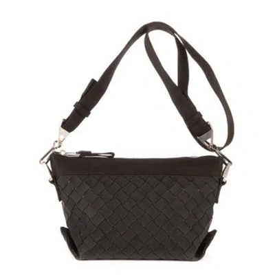 Pre-owned Bottega Veneta Canvas Blaster In Black