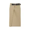 Bottega Veneta Wrap Midi Skirt In Brown