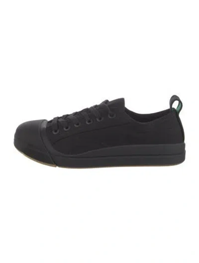 Pre-owned Bottega Veneta Canvas Sneakers W/ Tags In Black