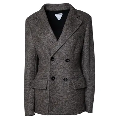 Pre-owned Bottega Veneta , Cape-effect Double Breasted Blazer In Black
