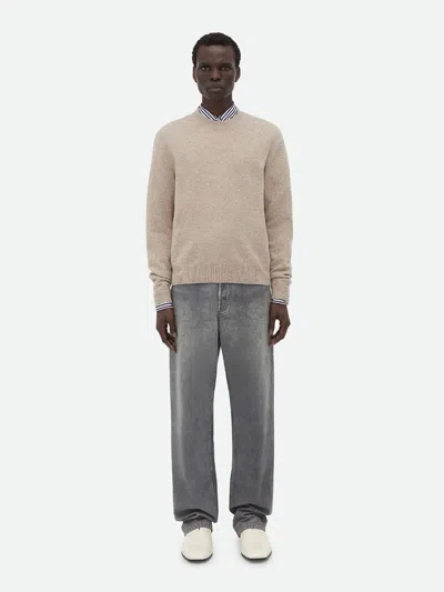 Bottega Veneta Cappuccino Stretch Cashmere Blend Sweater