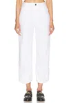 Bottega Veneta Wide Leg Pleated Trousers With Back Pockets In White