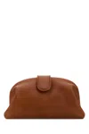 Bottega Veneta Lauren 1980 Mini Clutch With Chain In Lightwoodmbrass