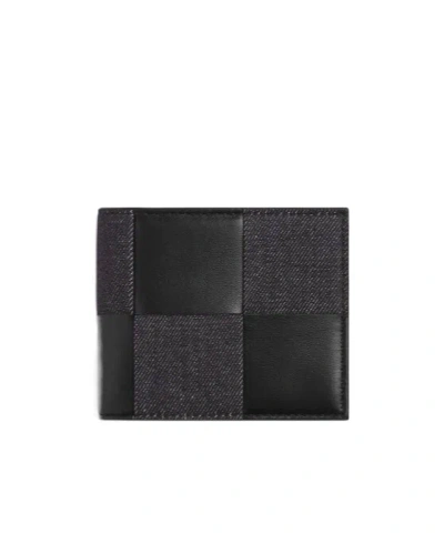 Bottega Veneta Card Bifold Wallet In Deep Indigo/black