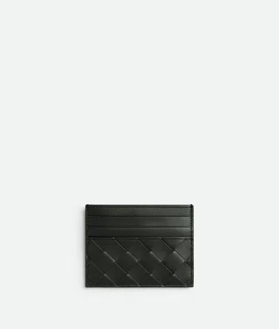 Bottega Veneta Intrecciato Leather Card Case In Pine Green