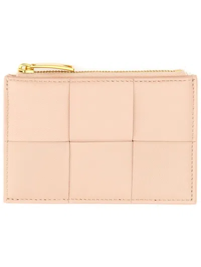 Bottega Veneta Card Holder In Pink
