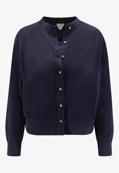 BOTTEGA VENETA CARDIGAN AND SLEEVELESS KNIT VEST TWIN SET