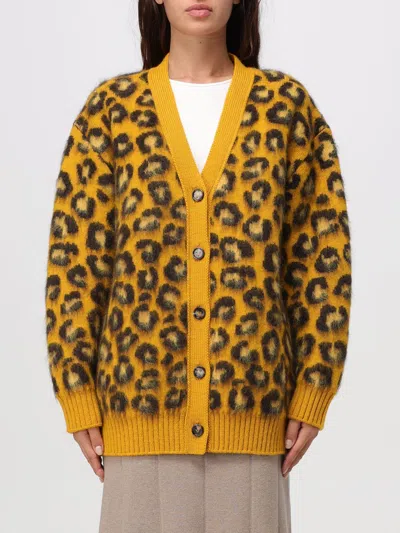 BOTTEGA VENETA CARDIGAN BOTTEGA VENETA WOMAN COLOR BROWN,H40515032