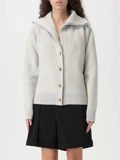 BOTTEGA VENETA CARDIGAN BOTTEGA VENETA WOMAN COLOR GREY,414823020