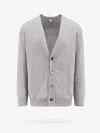 Bottega Veneta Cashmere Button-up Cardigan In Grey
