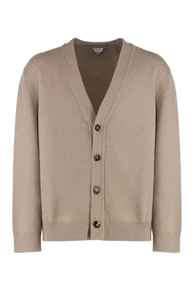 Bottega Veneta Cardigan In Cashmere In Nude
