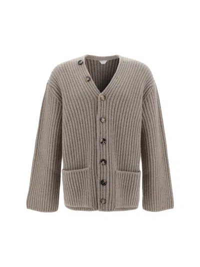 Bottega Veneta Cardigan In Gray