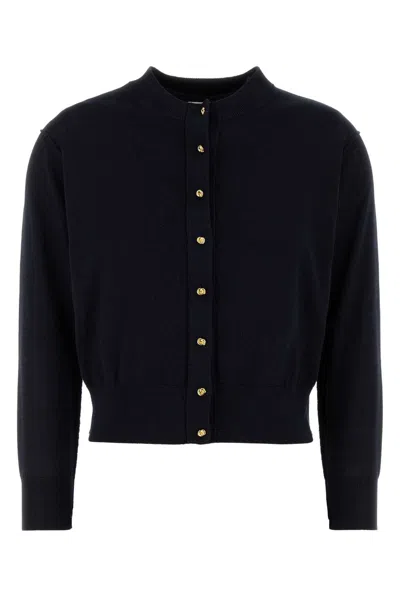 Bottega Veneta Cardigan Small Gold Knot Buttons - Comes As Twinse In Blue