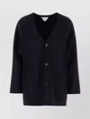 Bottega Veneta Cardigan Wool Blend Front Pockets In Blue