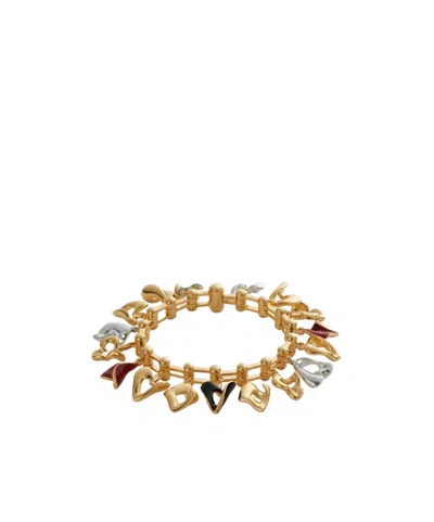 Bottega Veneta Cards Bracelet In Yellow