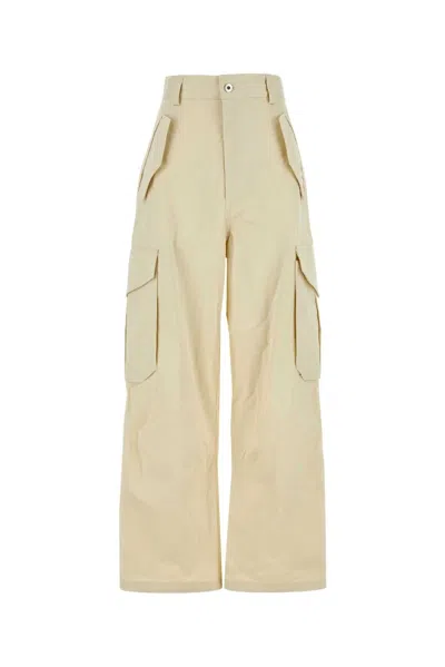 Bottega Veneta Sand Cotton Blend Cargo Pant In Neutral