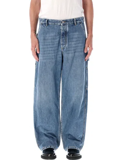 Bottega Veneta Cargo Denim In Light Blue