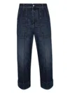 Bottega Veneta Cargo Jeans Clothing In Blue