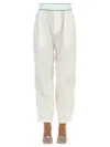 Bottega Veneta Nylon Pant With Contrast Trim And Pockets