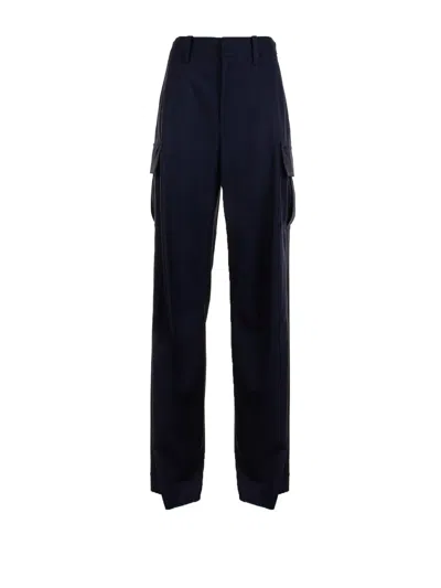 Bottega Veneta Cargo Pants In Blue