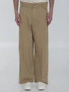 Bottega Veneta Cotton-twill Bush-trousers In Tan