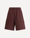 Bottega Veneta Resinated Cotton Cargo Shorts