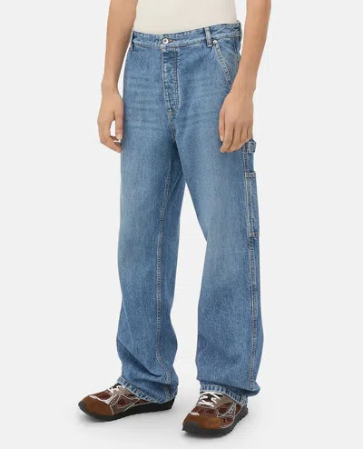 Bottega Veneta Cargo Vintage Indigo Jeans In Blue