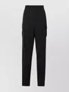 Bottega Veneta Cargo Wool Trousers With Multiple Pockets In Black