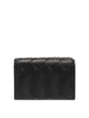 Bottega Veneta Intrecciato Tiny Tri-fold Wallet In Black