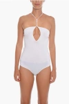 Bottega Veneta Cashmere Blend Gauge Bare-back Bodysuit