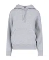 Bottega Veneta Brushed Cashmere-blend Hoodie In Gray