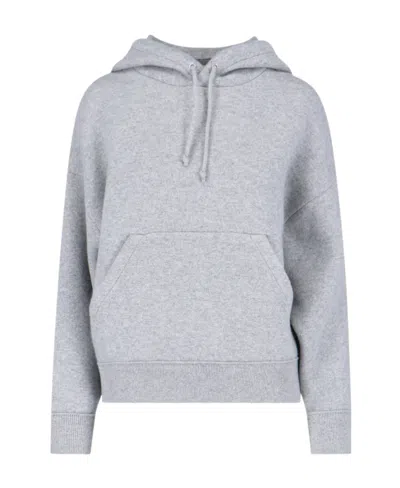 Bottega Veneta Cashmere-blend Knitted Hoodie In Gray