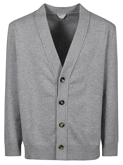 Bottega Veneta Cashmere Cardigan In Grey