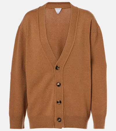 Bottega Veneta Cashmere Cardigan In Beige