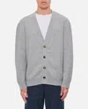 Bottega Veneta Grey Cashmere Cardigan In Grey