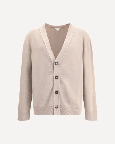 Bottega Veneta Men Cashmere Cardigan In Animal Print