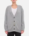 Bottega Veneta Cashmere Cardigan In Gray