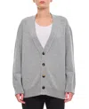 Bottega Veneta Cashmere Cardigan In Gray