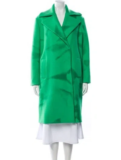 Pre-owned Bottega Veneta Cashmere Coat In Green