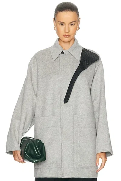 Bottega Veneta Cashmere Coat In Gray
