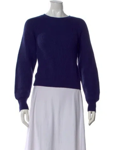 Pre-owned Bottega Veneta Cashmere Crew Neck Sweater In Blue