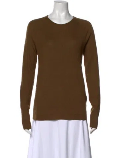 Pre-owned Bottega Veneta Cashmere Crew Neck Sweater In Brown